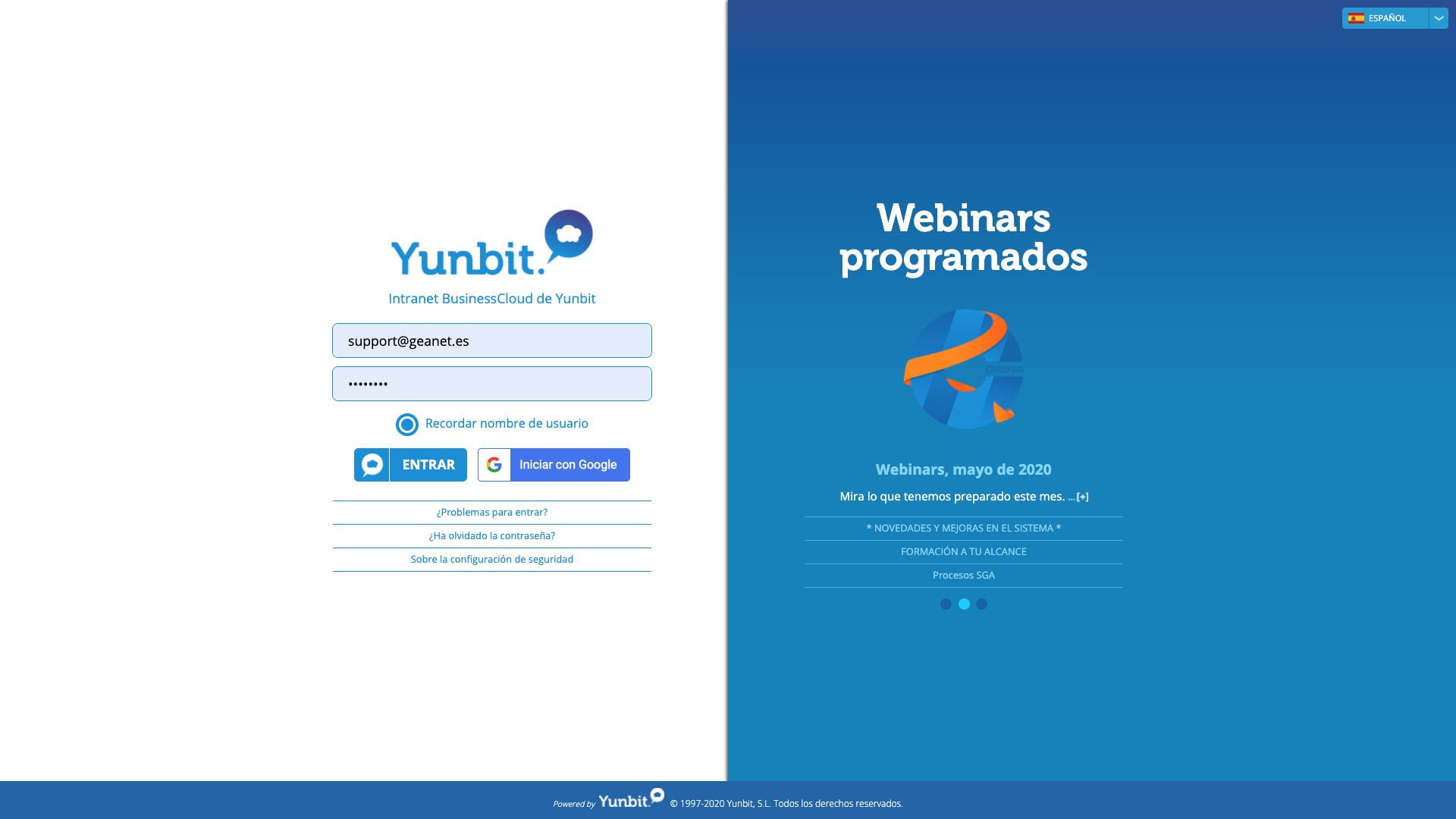 Opiniones Yunbit ERP Cloud: Yunbit Business Cloud, plataforma de gestión empresarial - Appvizer