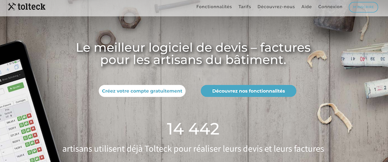 Avis Tolteck : Logiciel de devis et factures pour les artisans du bâtiment - Appvizer