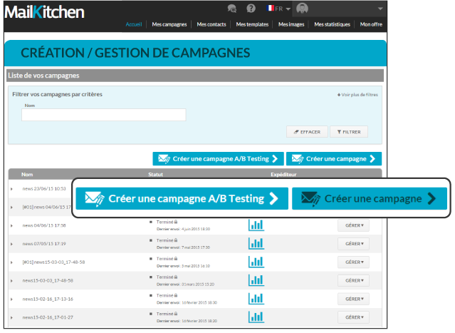 Mailkitchen - Create your Emailing campaign