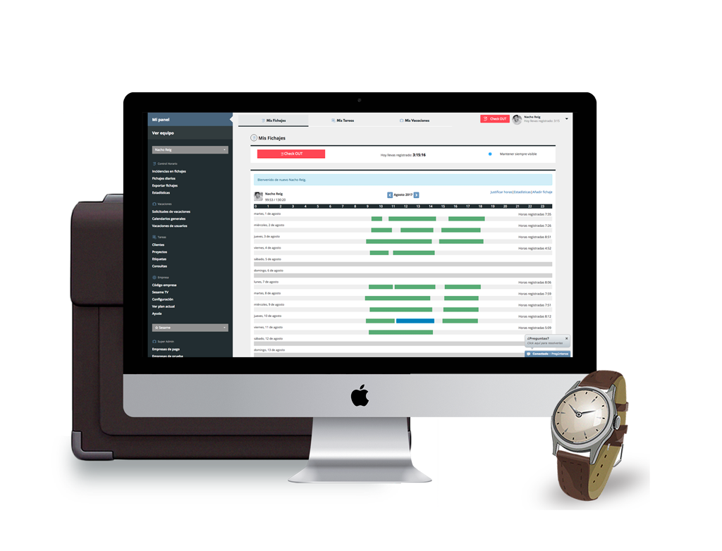Sesame HR - Sesame Time-calendario_funcionalidades_imac2015_front