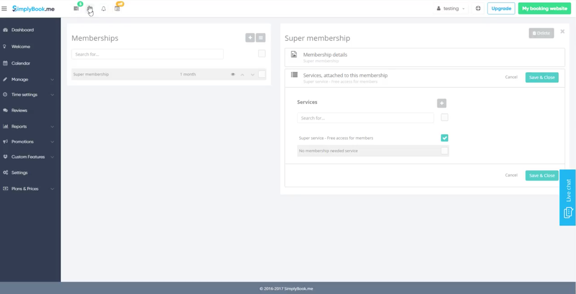 SimplyBook.me: creation of a new service SimplyBook.me: creation of a new service