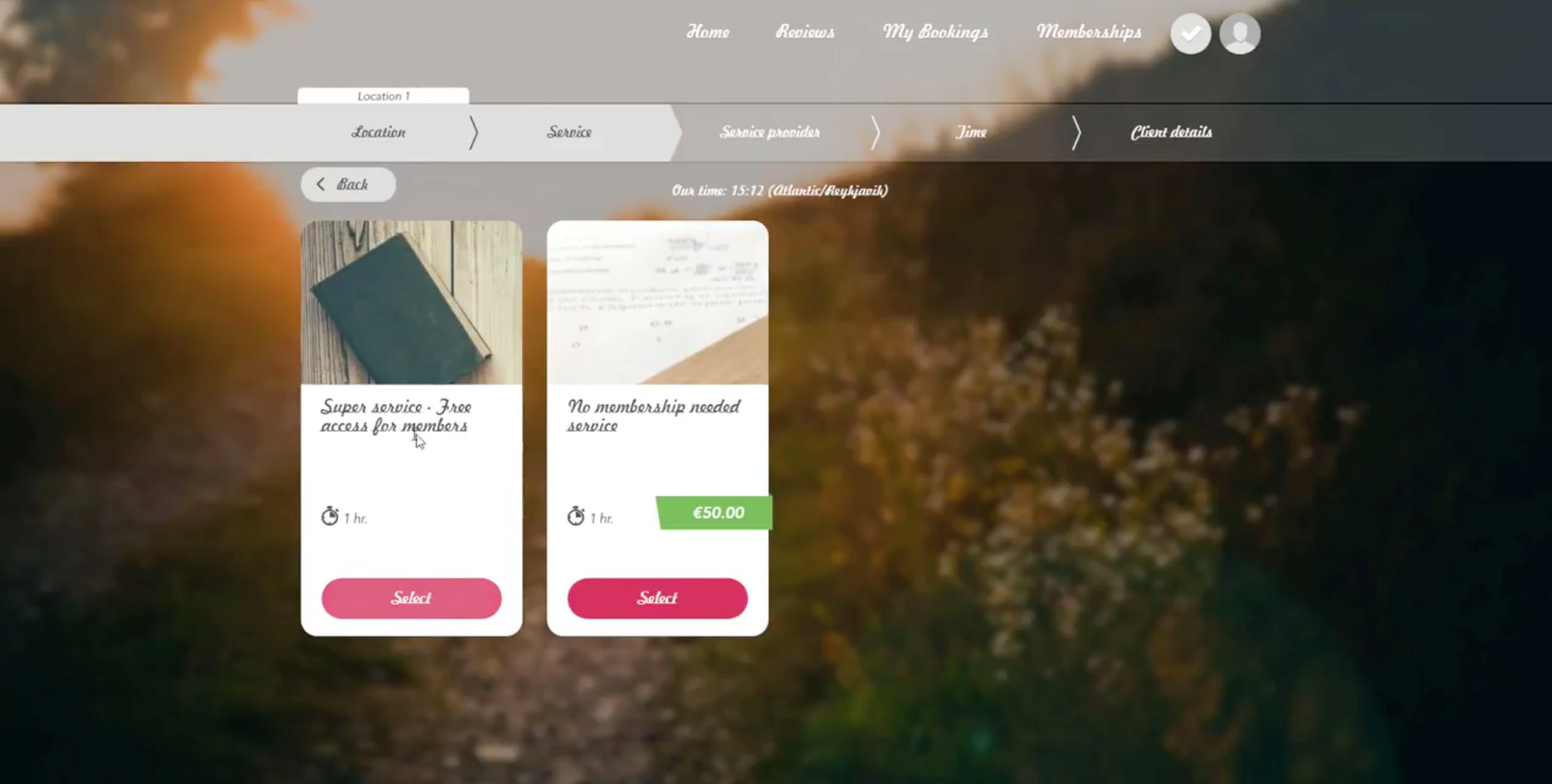 SimplyBook.me Service to book SimplyBook.me Service to book