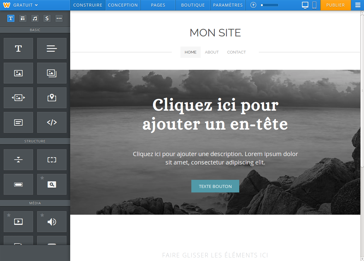 Weebly - Weebly: Support (téléphone, email, ticket), Nom de domaine personnalisé, Lecteur vidéo