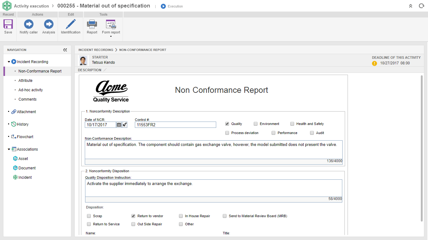 SoftExpert EQM - Non conformité et déviation