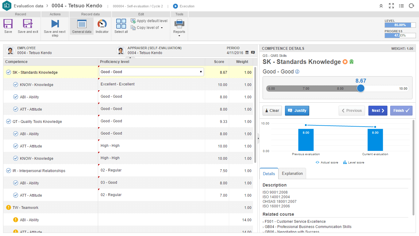 SoftExpert EQM - Gestion des compétences et de la formation