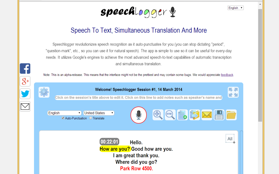 Speechlogger - Speechlogger-screenshot-0