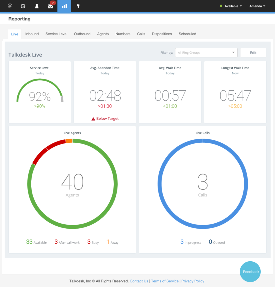 Talkdesk - Talkdesk de pantalla-3