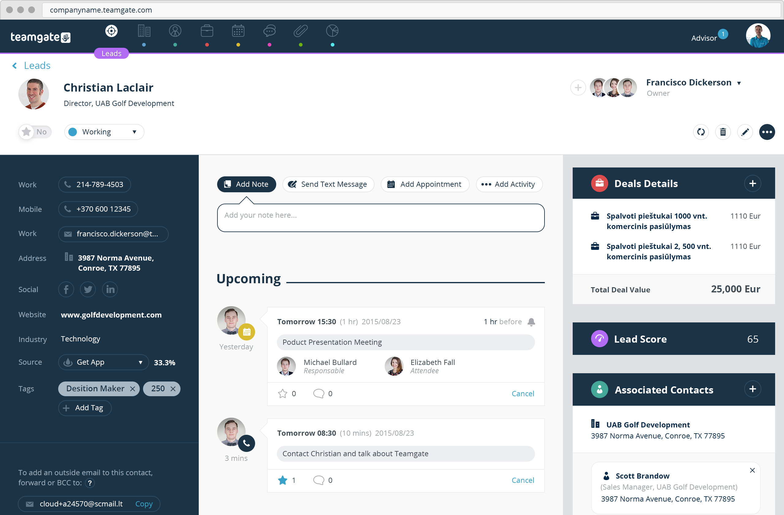 Opiniones Teamgate: Software CRM para la generación de leads - Appvizer