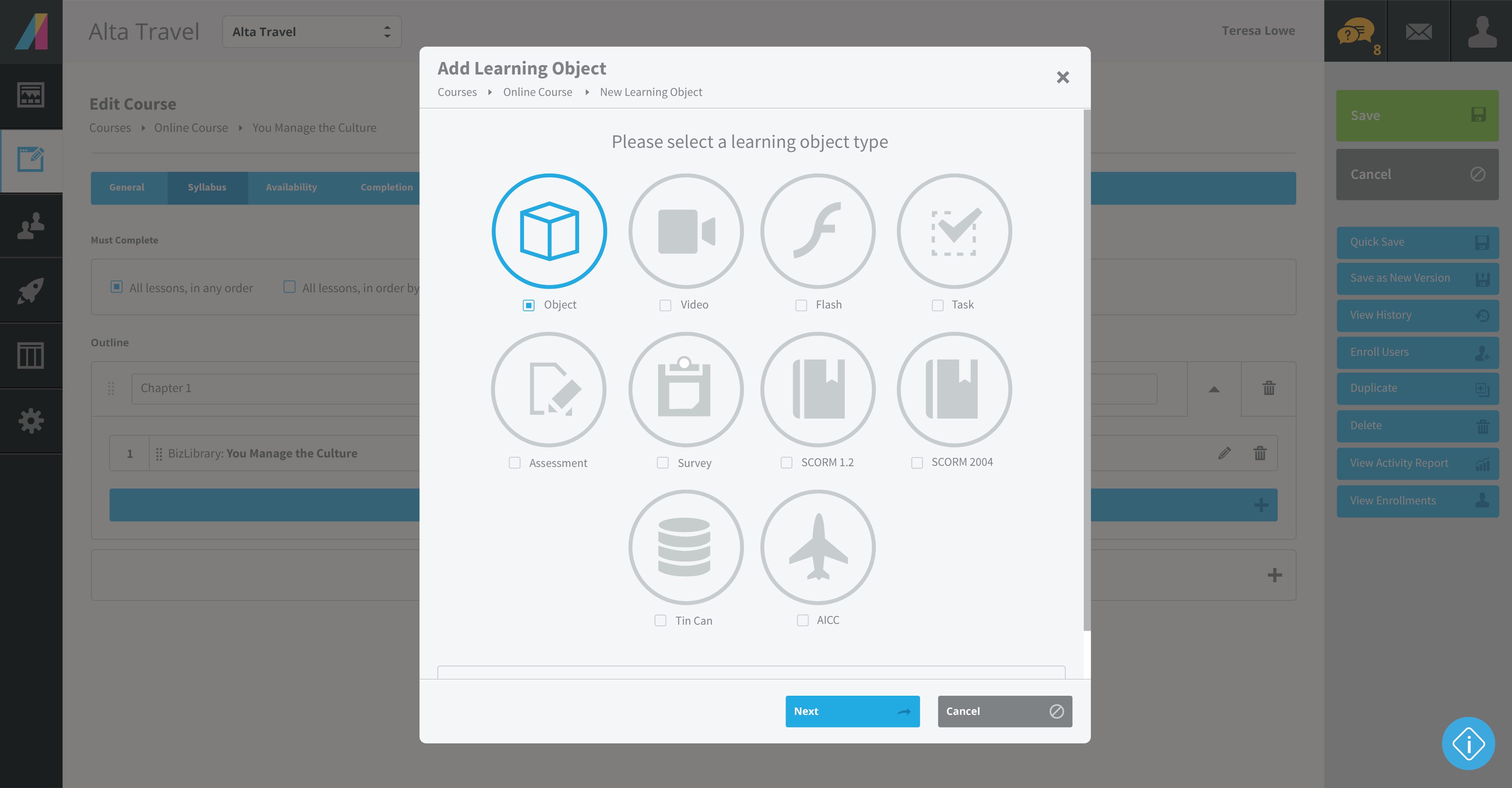 Absorb LMS - Add Learning Objects in Absorb LMS: A look at the different types of learning objects in Absorb LMS, including support for SCORM, Tin Can, and AICC.