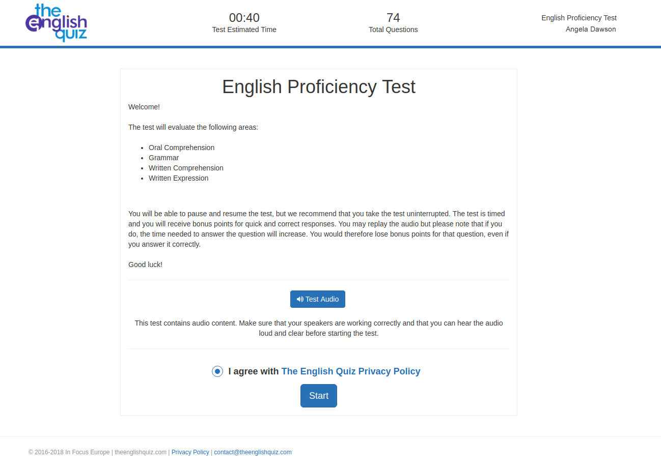 The English Quiz - Screenshot 7