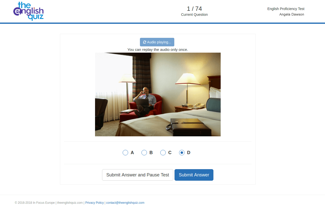 The English Quiz - Screenshot 8