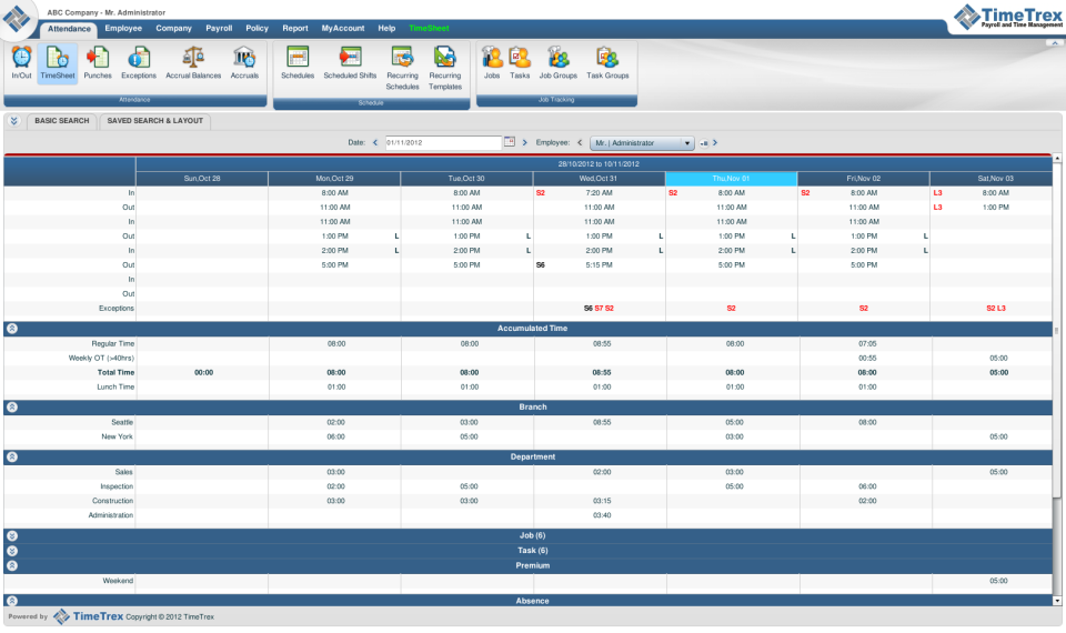 TimeTrex - TimeTrex-screenshot-1