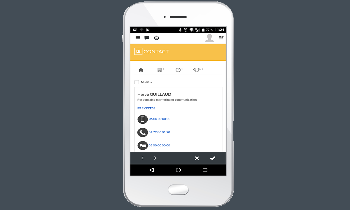 YellowBox CRM - Disponible en version mobile