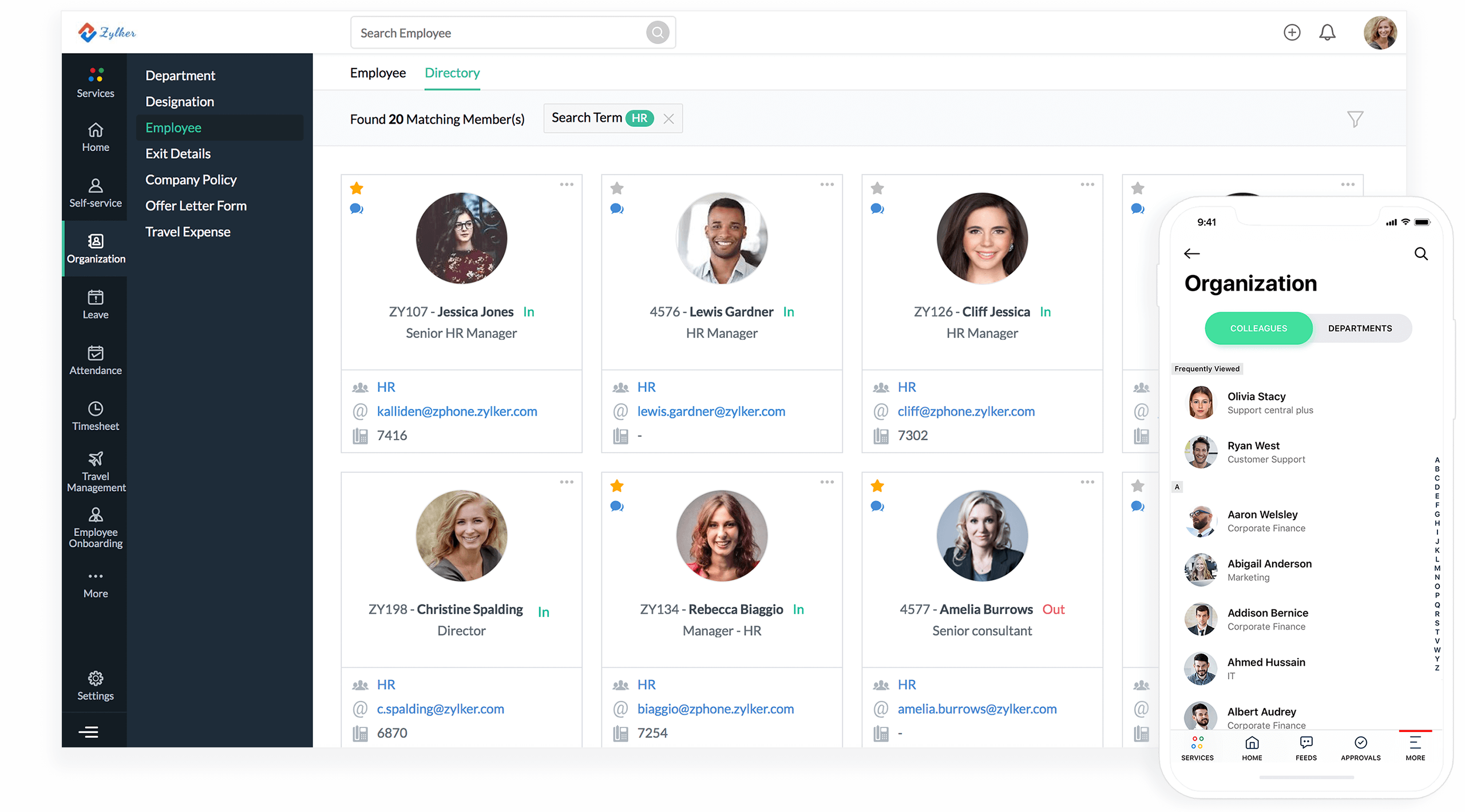 Zoho People - Screenshot 1