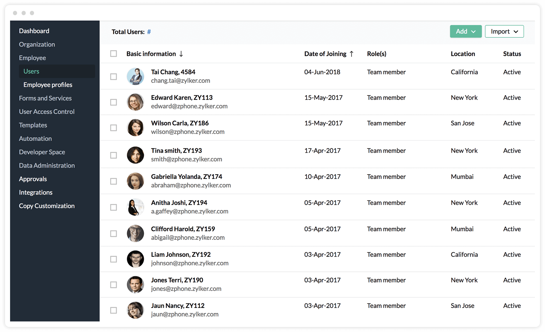 Zoho People - Screenshot 5