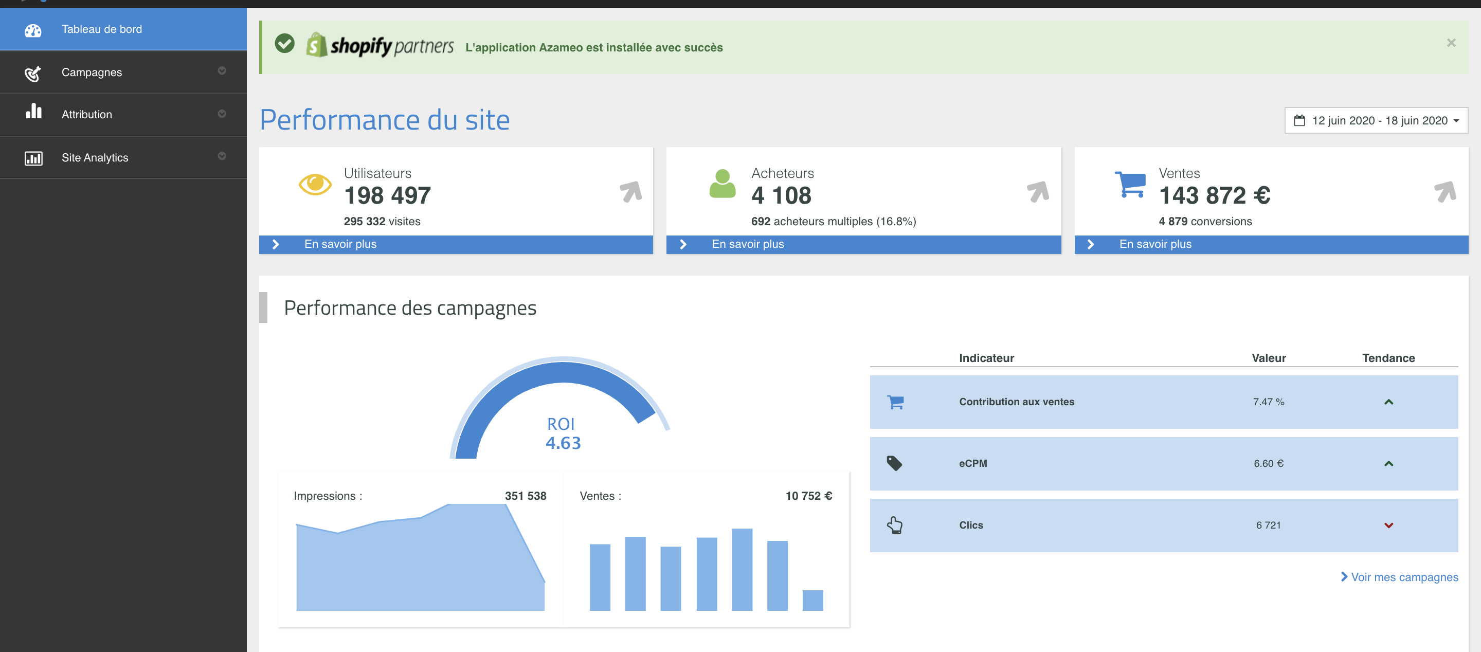 Azameo - Azameo Dashboard Main