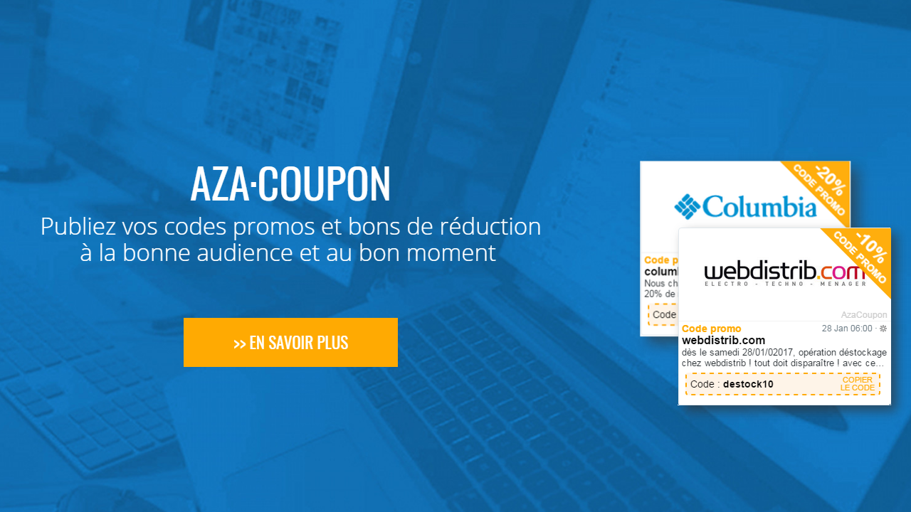 Azameo - AZA Coupon: Publish your promotion codes and coupons to the right audience at the right time