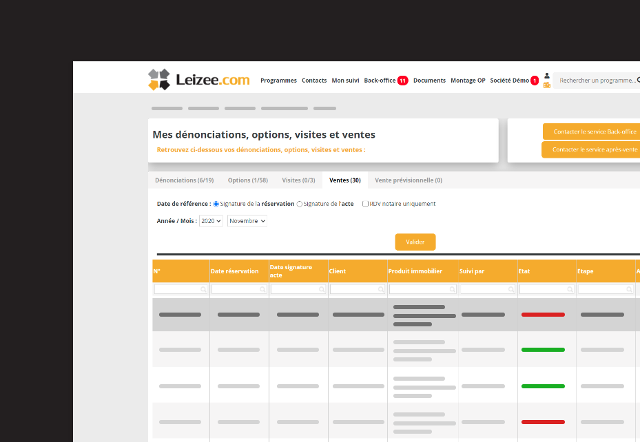 Leizee - Page de dénonciations et options