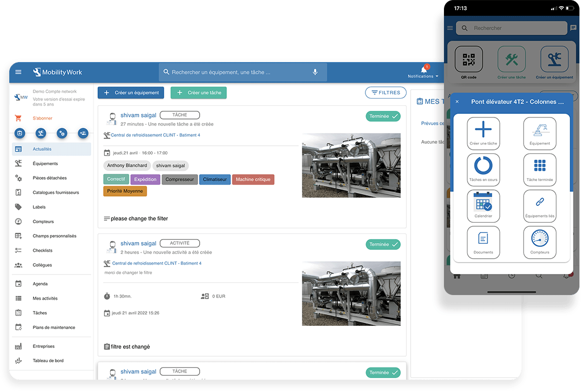 Mobility Work CMMS/GMAO - GMAO simple, mobile et intuitive