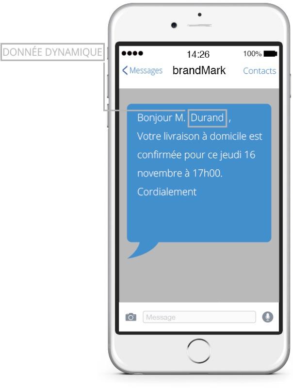 iSend Pro Telecom - iSend Pro : personnalisation des SMS avec le prénom du client