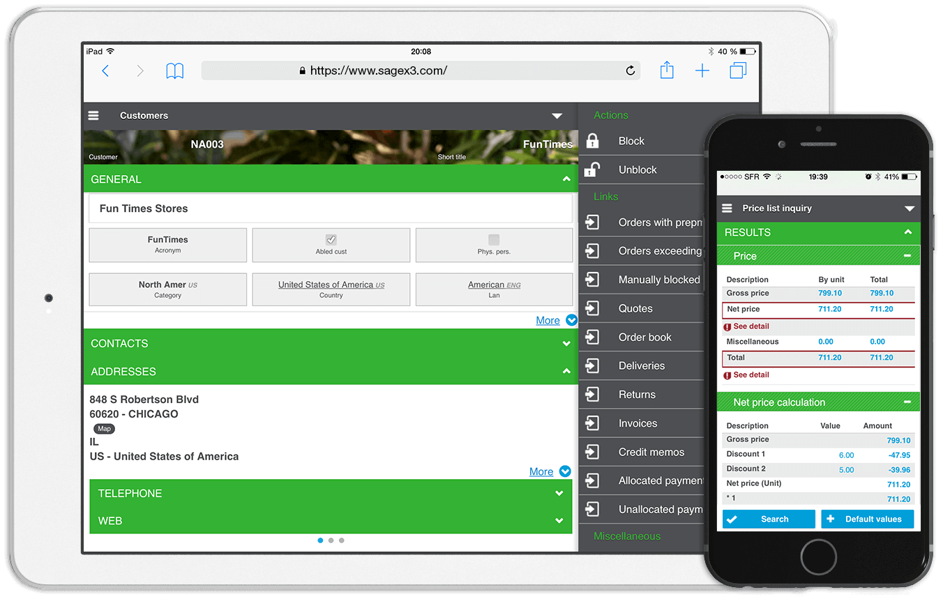 Sage Business Cloud X3 - Screenshot 3