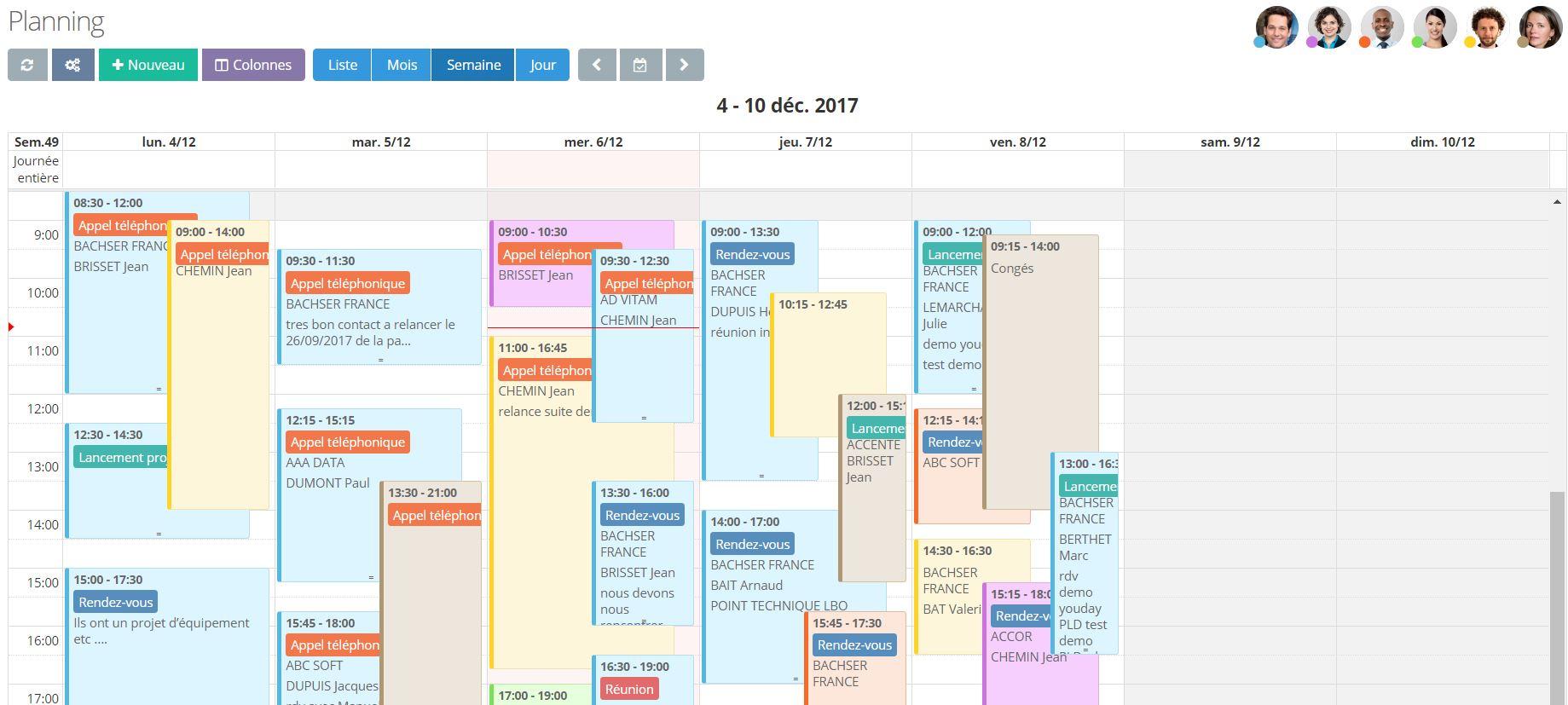 Youday CRM - Youday CRM : Planning collaboratif