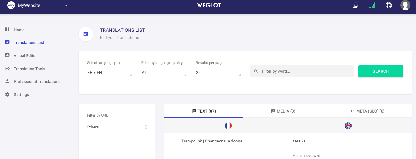 Weglot - Screenshot 2