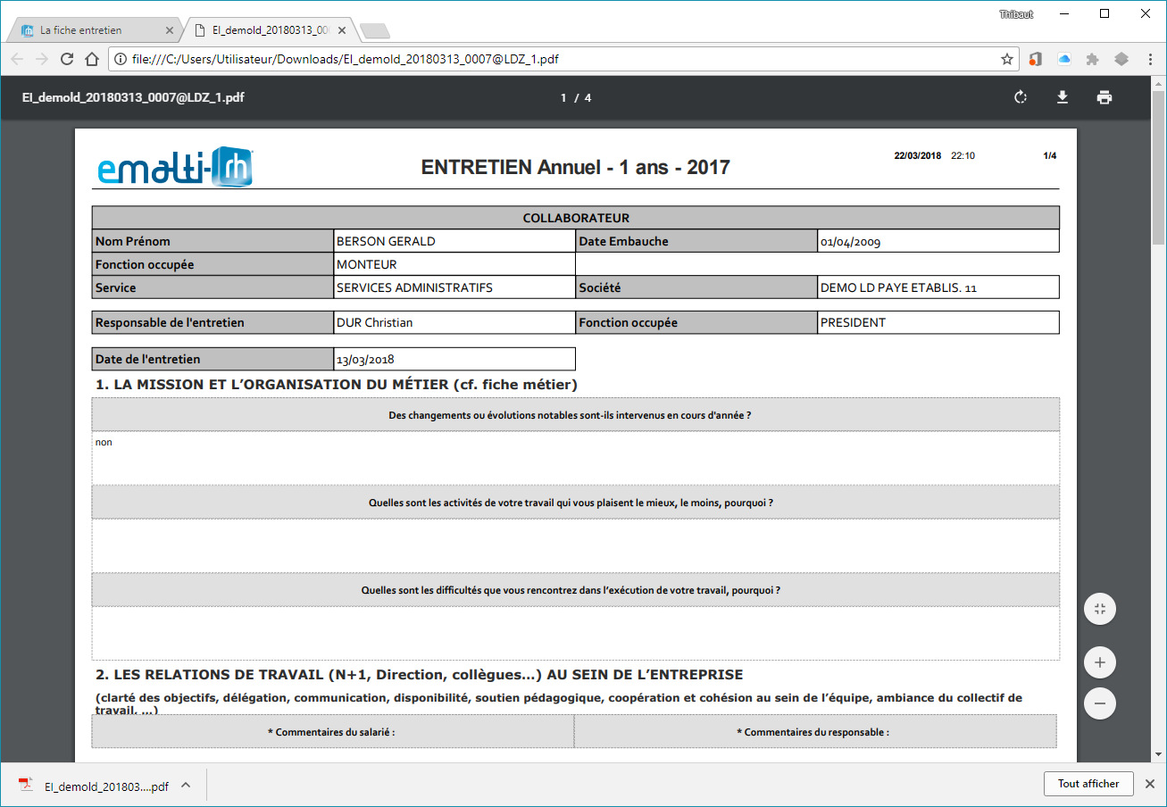 Emalti-RH - Emalti-RH : entretiens professionnels