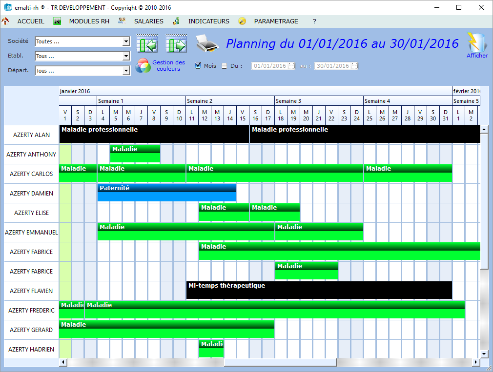 Emalti-RH - Emalti-RH : Gestion des absences