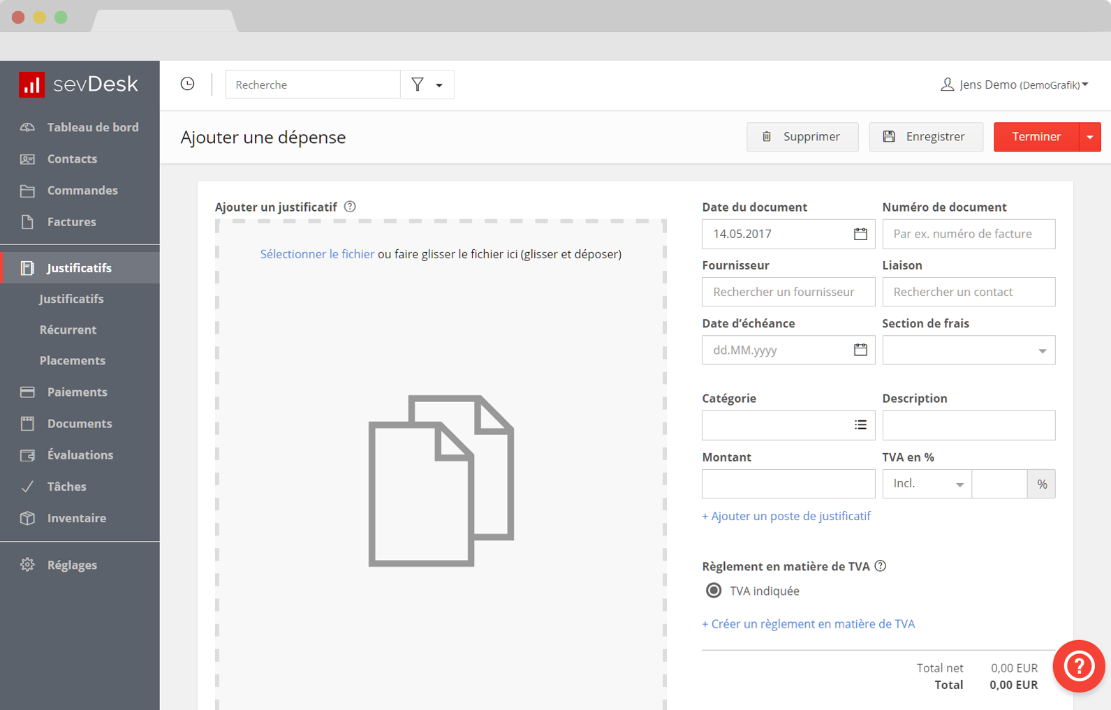 sevDesk - Scannen und automatische Erkennung des empfangenen