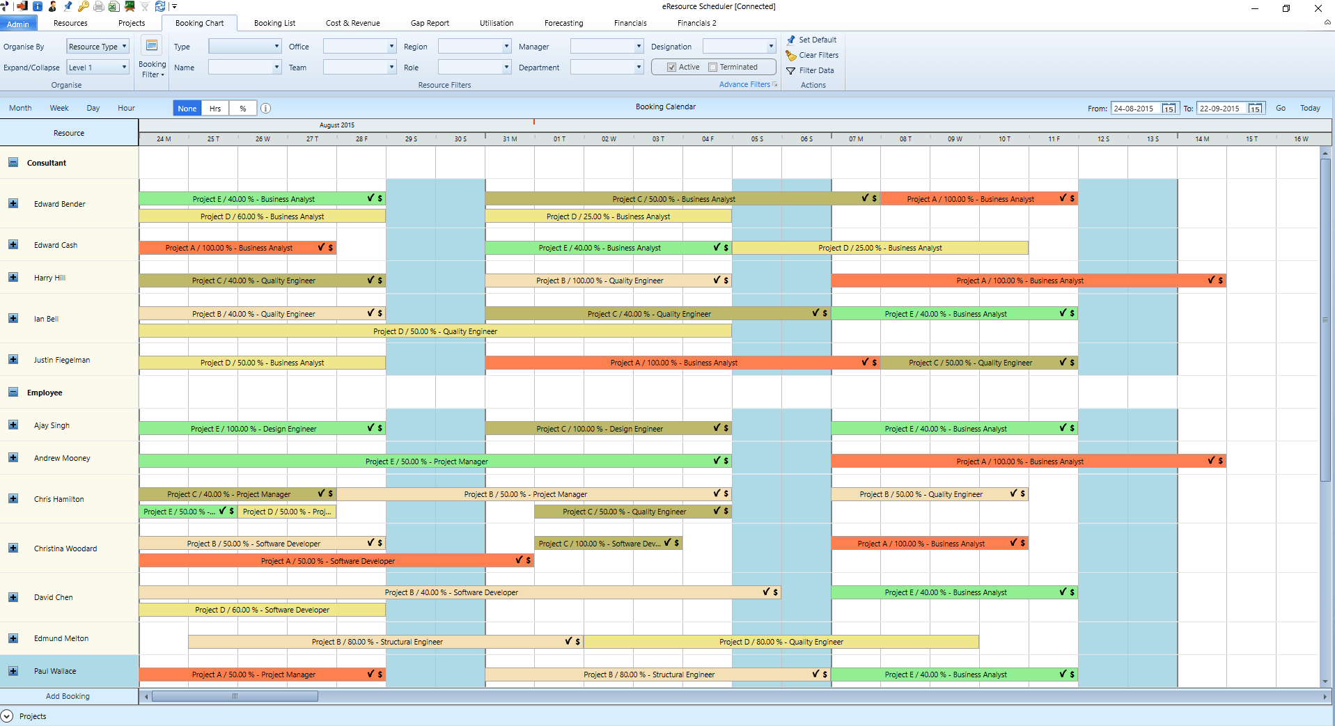 eResource Scheduler - Screenshot 2