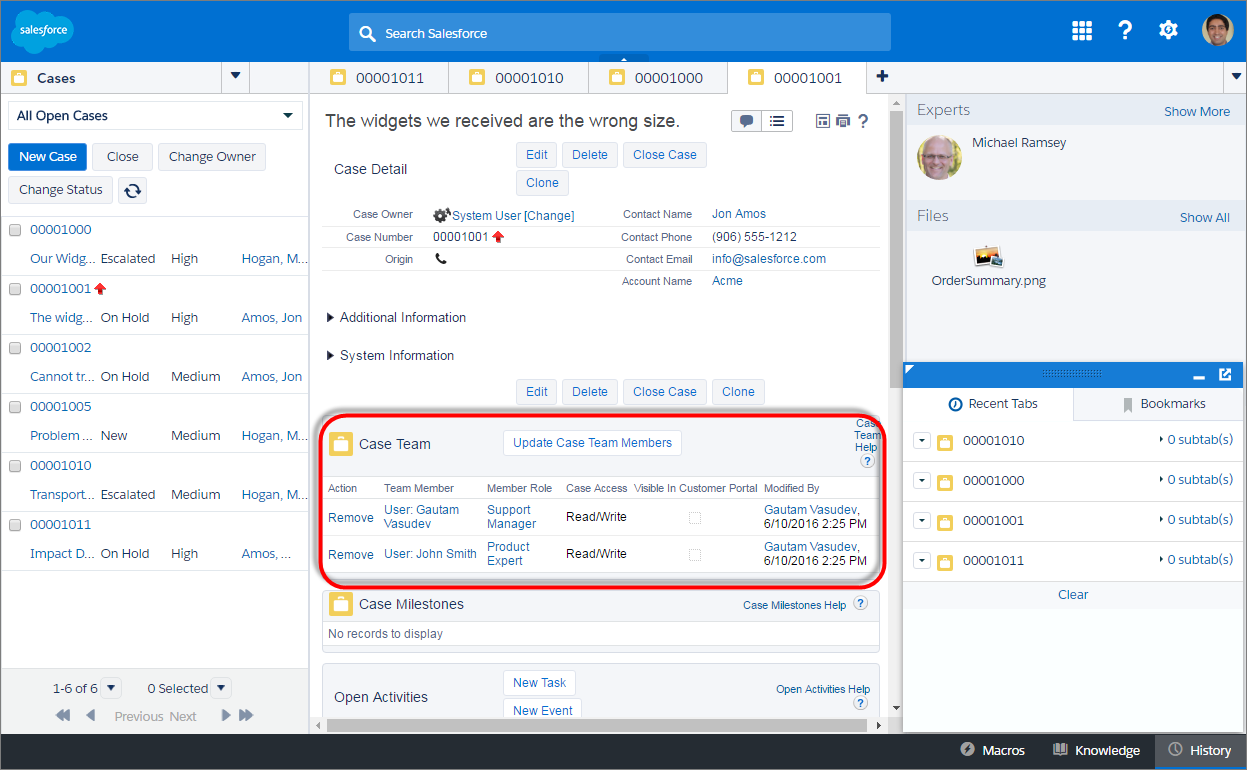Salesforce Service Cloud: Case Management Salesforce Service Cloud: Case Management