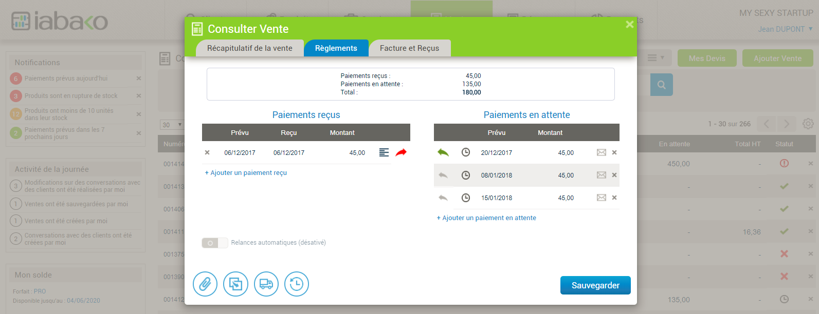 IABAKO - Track payments