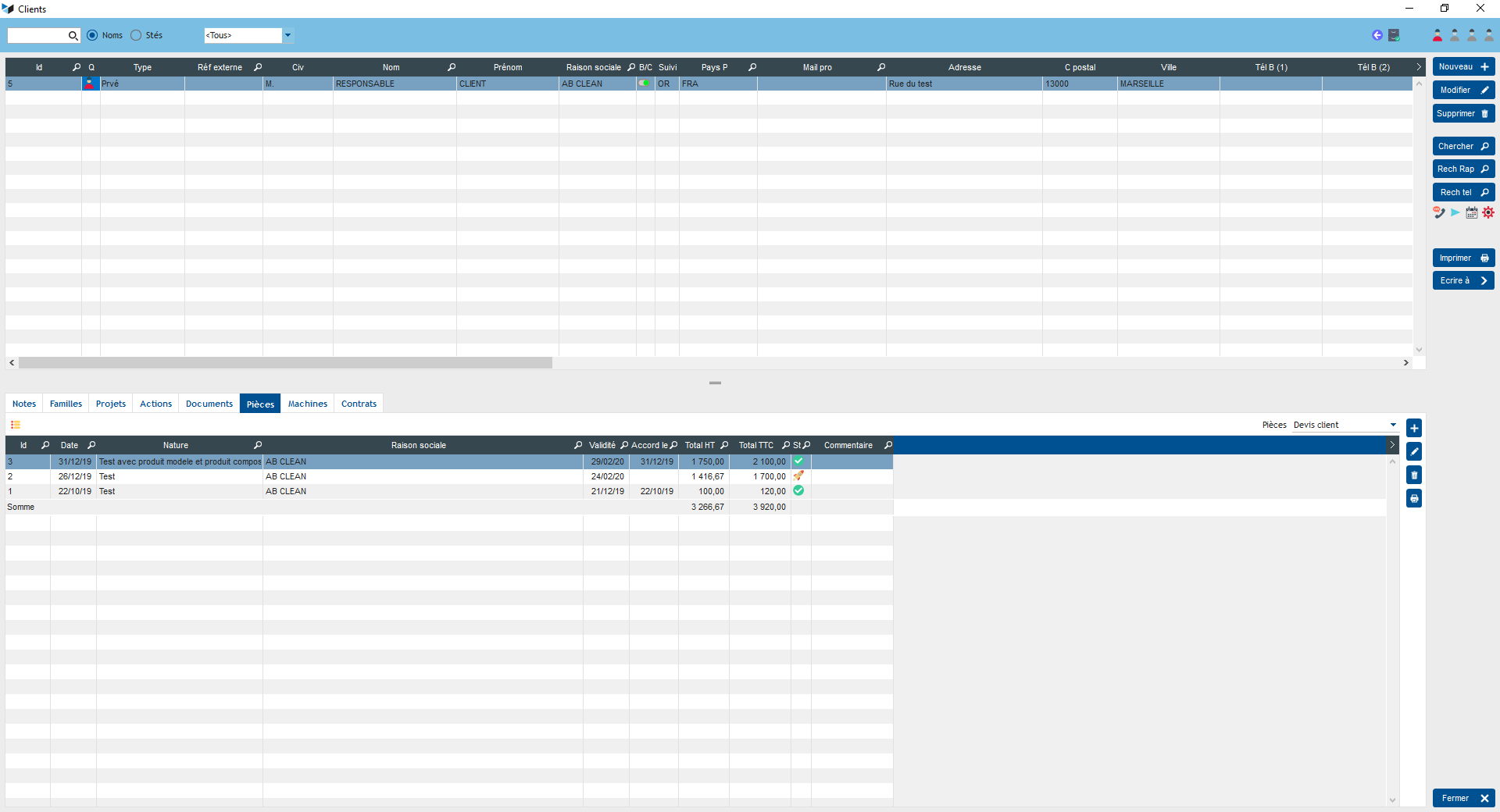 Gestan - CRM - Suivi clientele