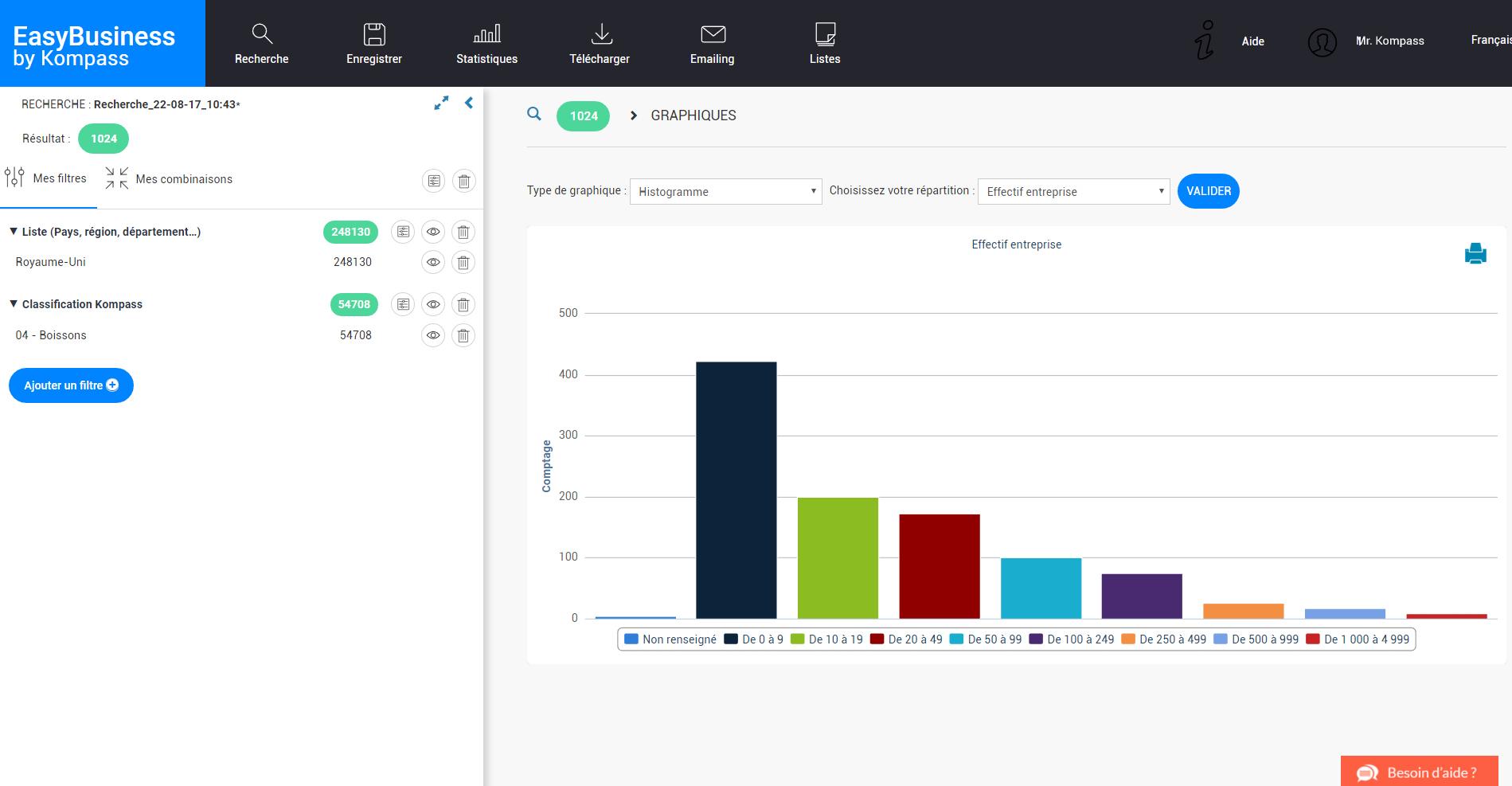 Easybusiness - Grâce au module «Analyse marketing», vous pourrez évaluer et explorer le potentiel d’un marché en quelques clics.