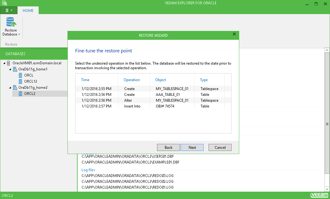 Veeam - Capture d'écran 2