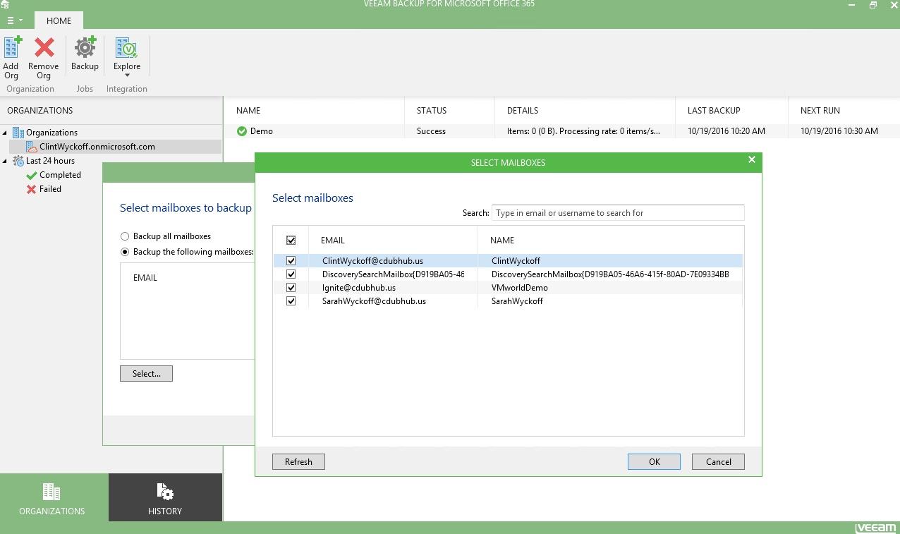 Veeam - Capture d'écran 4