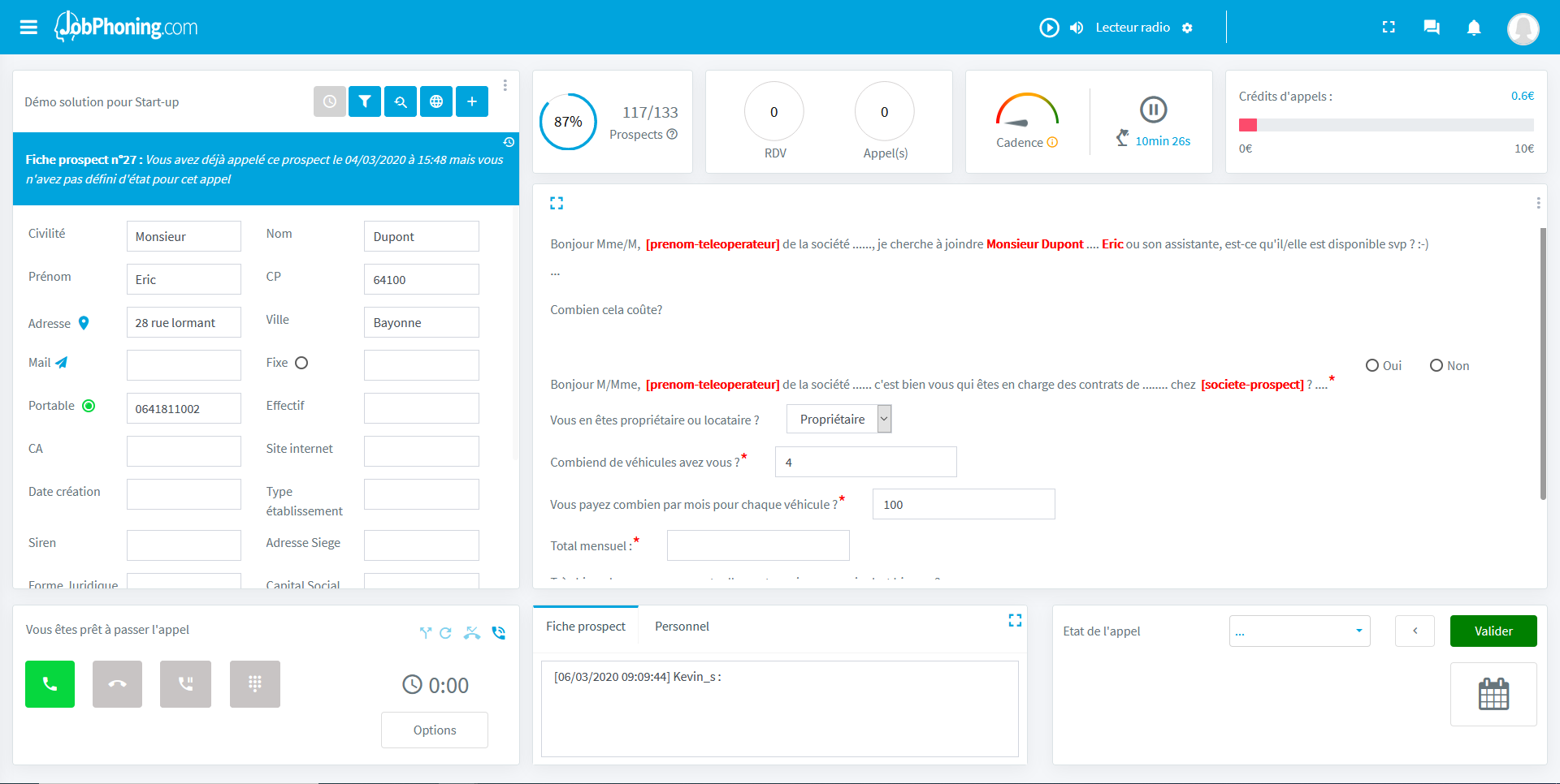 JobPhoning - Capture d'écran 2