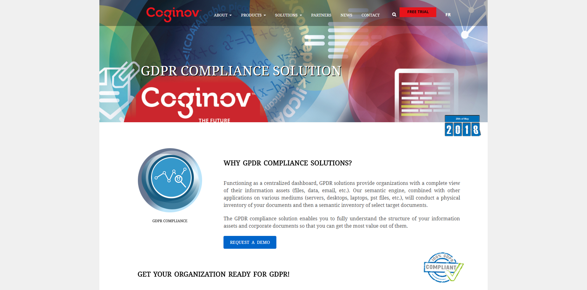 GDPR Compliance Solution - GDPR Compliance Solution page sur notre site web pour audit RGPD complet.