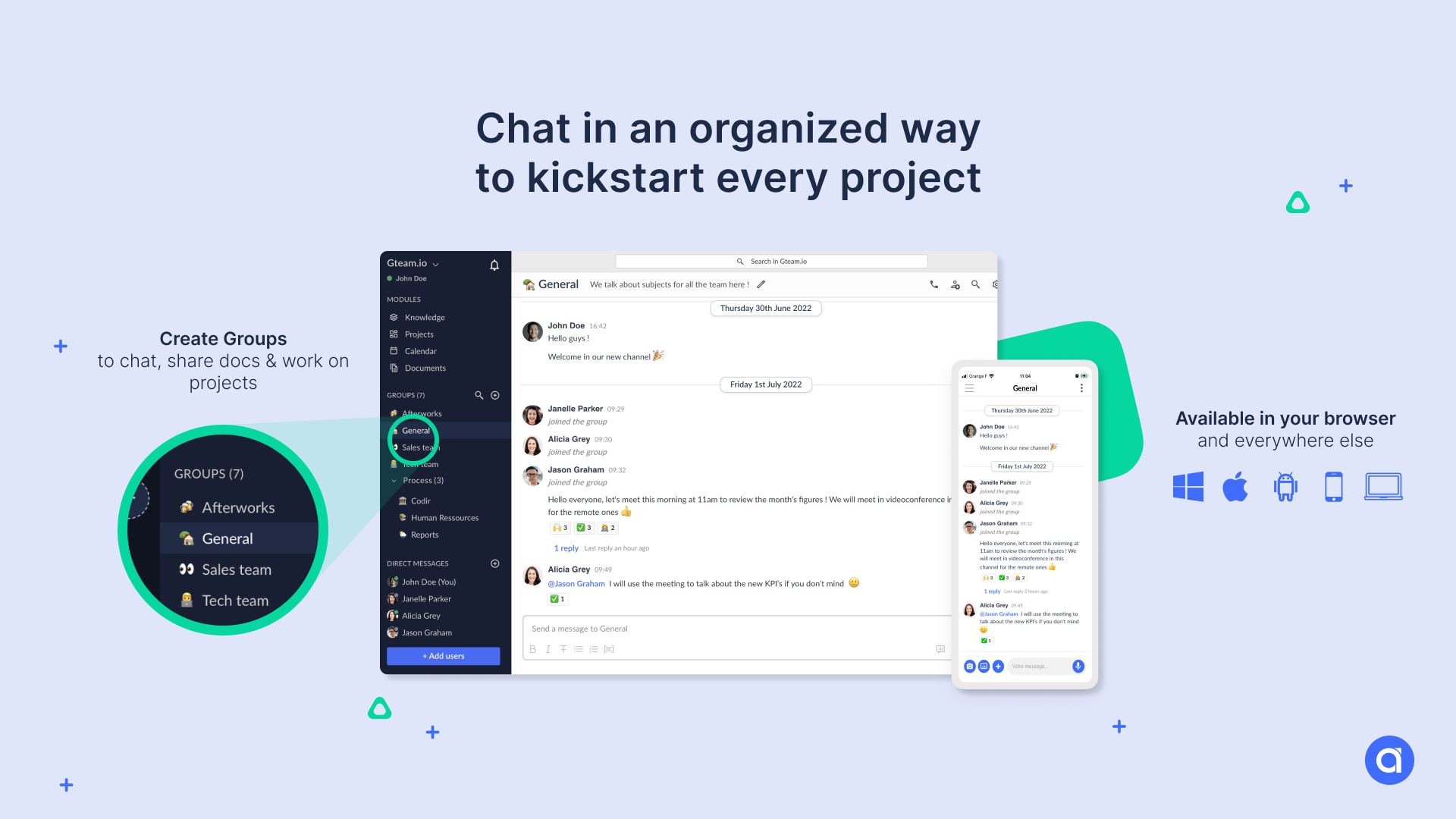 Atolia - Instant messaging & Groups