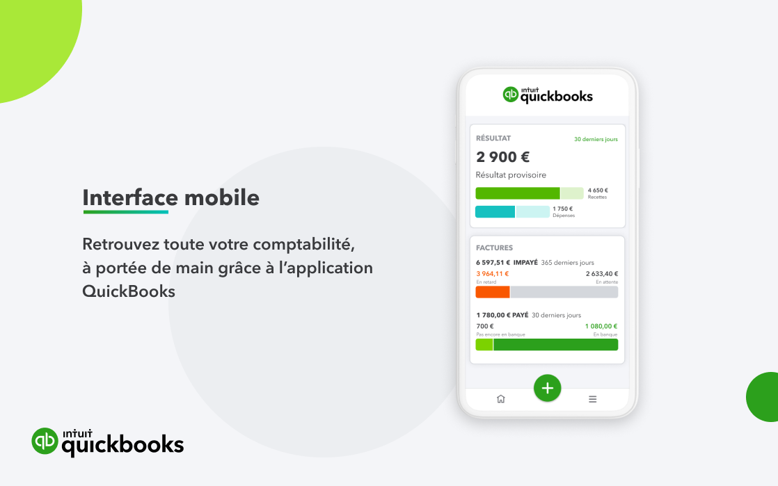 QuickBooks Facturation - Interface Mobile