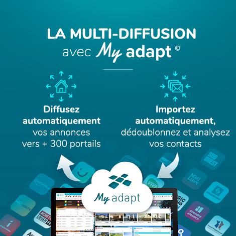 Adapt Immo - Optimisez vos investissements publicitaires grâce au module multi-diffusion des annonces et à ses statistiques ! Publiez désormais sur les bons portails !