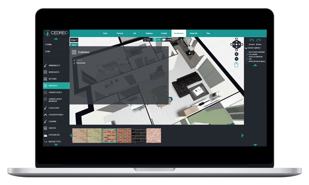 Cedreo - Aménagez l'intérieur et l'extérieur de votre maison en 3D