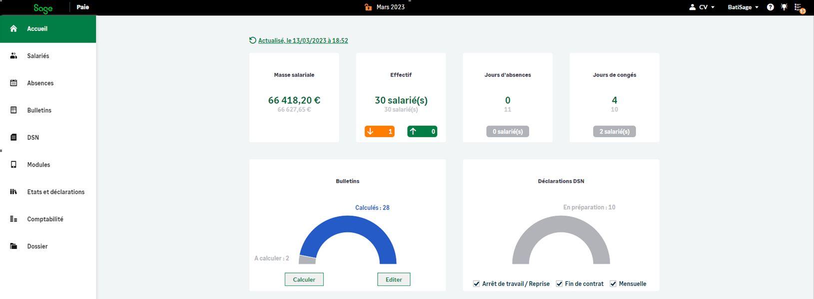 Avis Sage Business Cloud Paie : Gérez la paie et les RH en temps réel - Appvizer