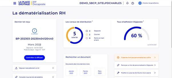 Sage Business Cloud Paie - Les bulletins sont automatiquement mis à disposition de vos salariés dans leurs coffre-forts Digiposte ou édités et mis sous plis pour les salariés ne souhaitant pas adhérer à la dématérialisation.