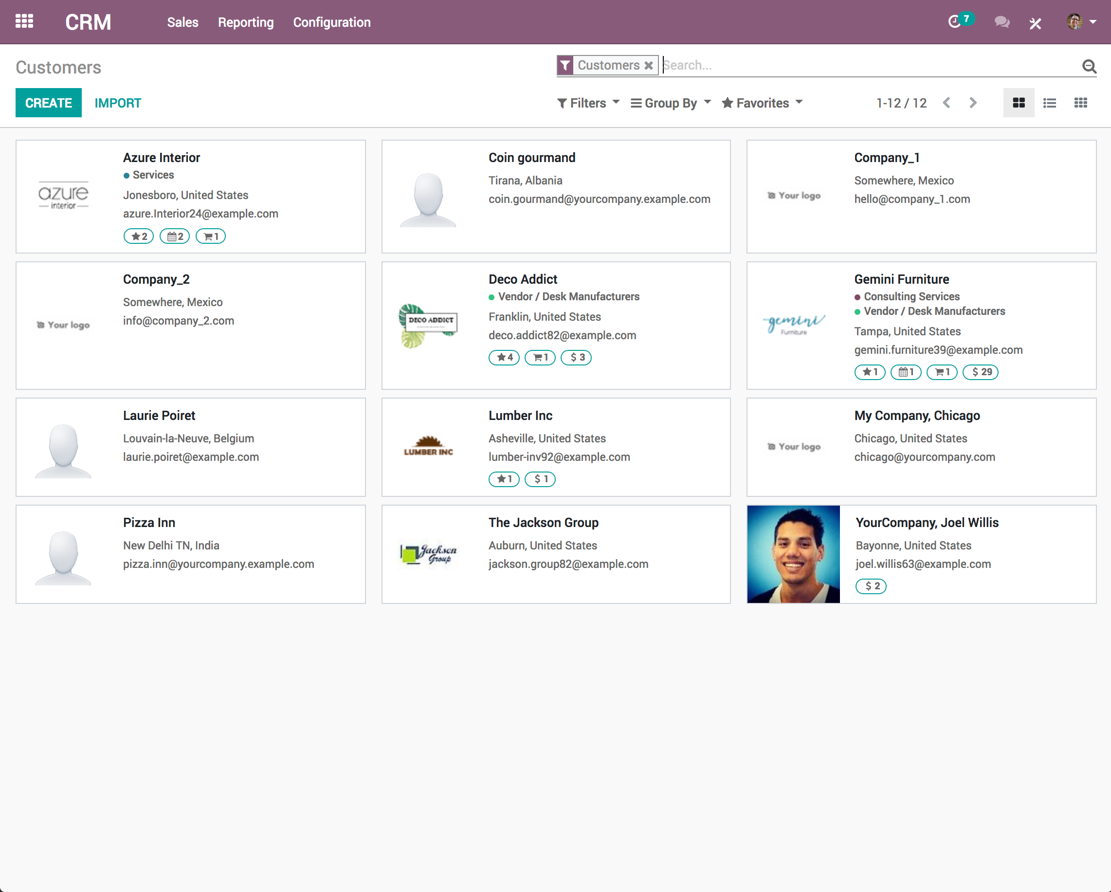 Odoo CRM - Odoo CRM - Customers