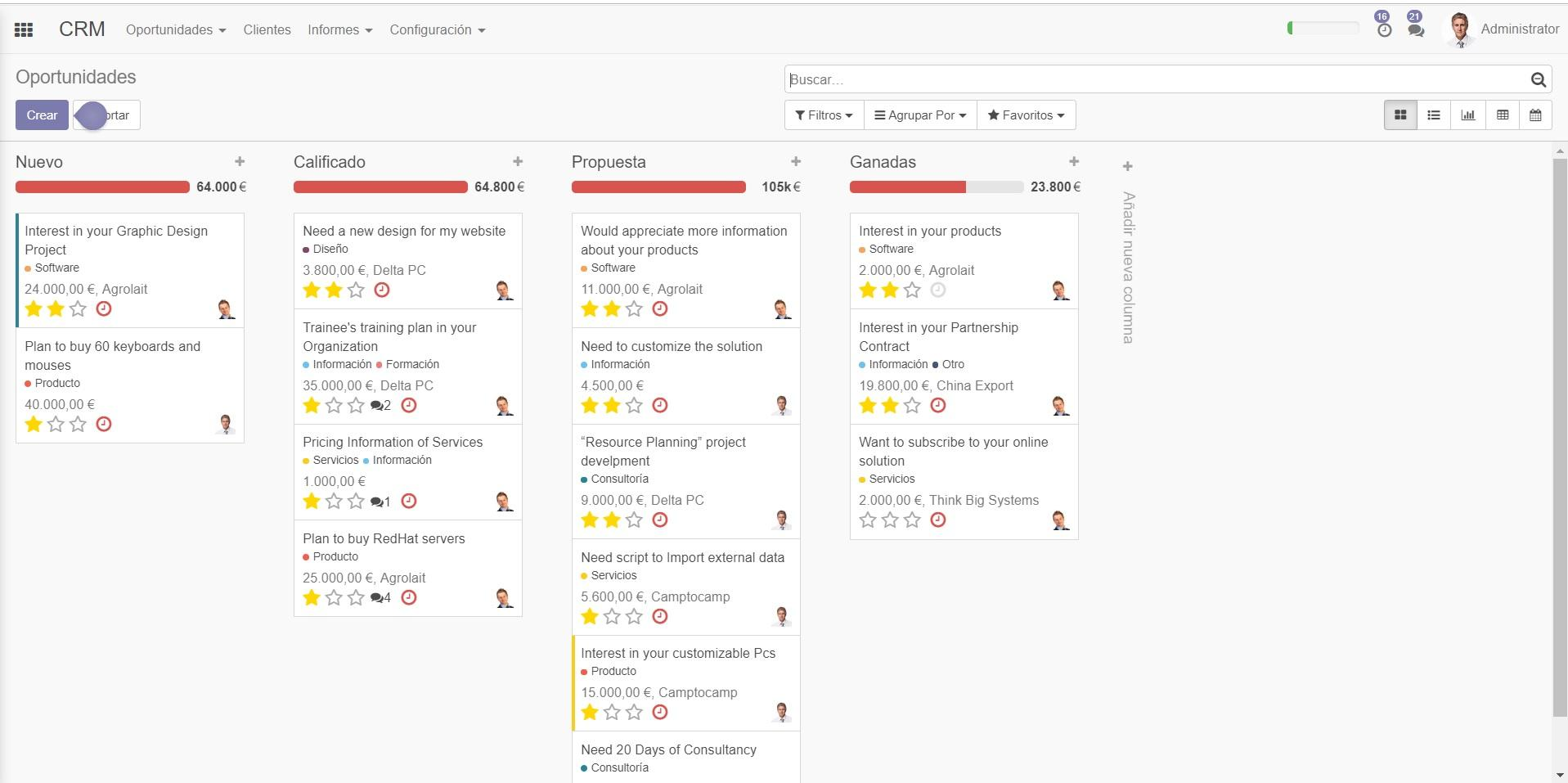 Odoo CRM - Capture d'écran 9