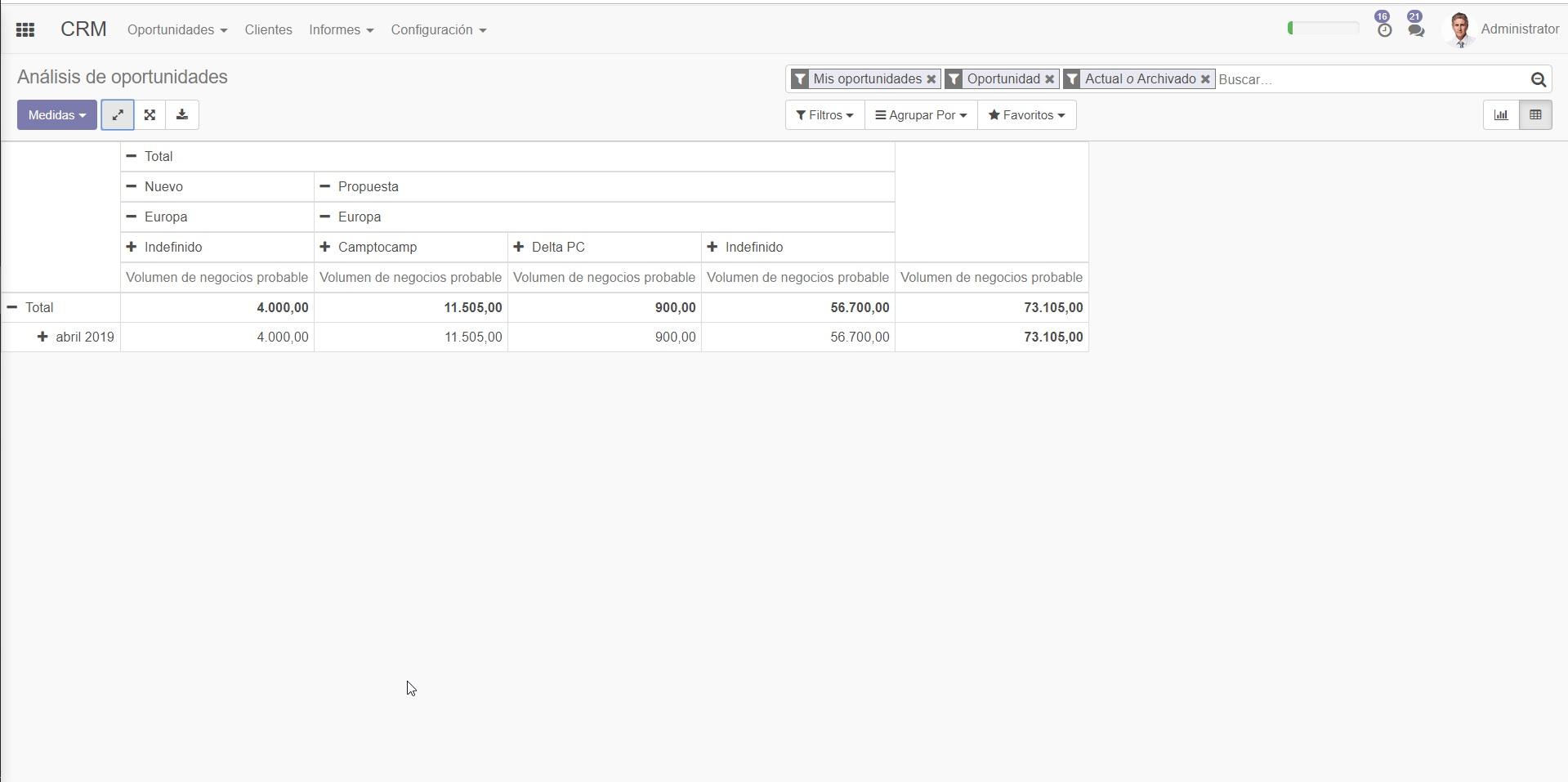 Odoo CRM - Screenshot 9