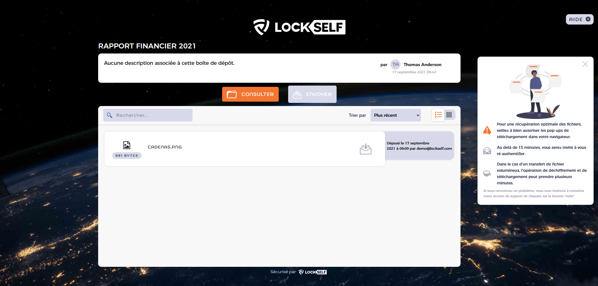 LockTransfer - Capture d'écran 4