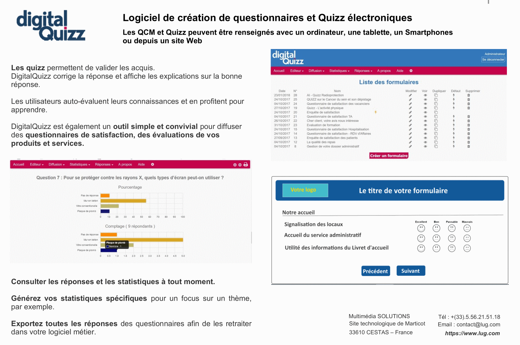 DigitalQuizz - Image écran du logicie